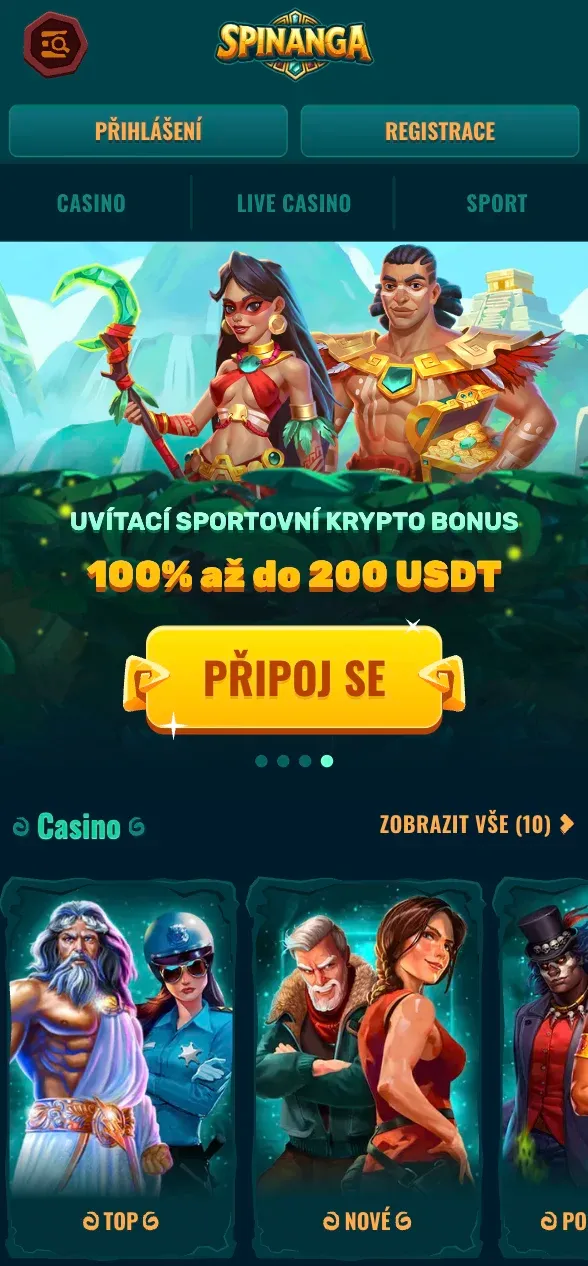 Plynulé mobilní hraní v kasino Spinanga